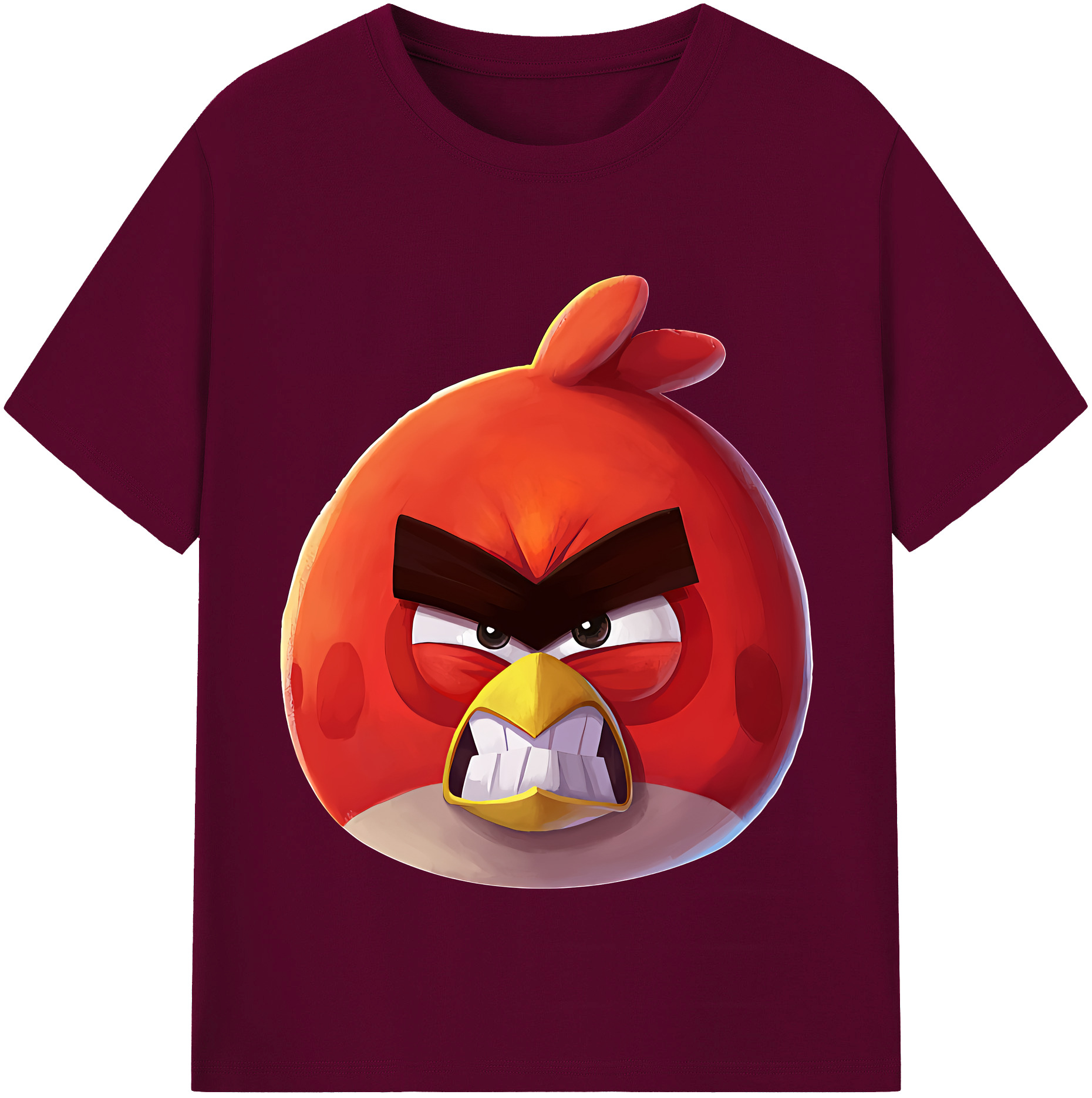 （画像用） Angry Birds アングリーバード レディースカジュアルプリントTシャツ（綿100％）